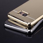 Wholesale Galaxy Note FE / Note Fan Edition / Note 7 Mirror Shiny Hybrid Case (Silver)